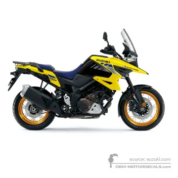 Suzuki DL1050XT VSTROM 2021 - Żółty - Champion Yellow No.2 / Glass Sparkle Black