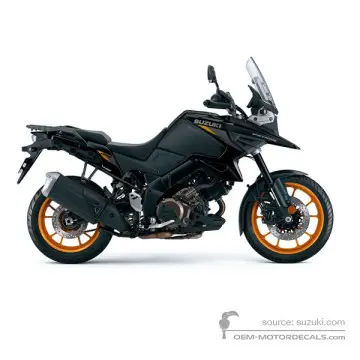 Suzuki DL1050 VSTROM 2023 - Czarny - Glass Sparkle Black / Metallic Matt Black No.2