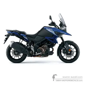 Suzuki DL1050 VSTROM 2023 - Niebieski - Metallic Reflective Blue / Matt Black Metallic No. 2
