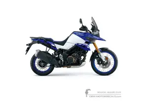 Adesivi per Suzuki DL1050DE VSTROM 2023 - Blu Bianco • Suzuki Adesivi OEM