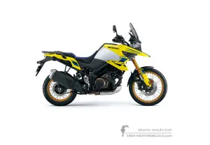 Decals for Suzuki DL1050DE VSTROM 2023 - Yellow • Suzuki OEM Decals