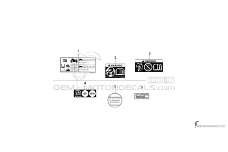 Suzuki DL1050 VSTROM - Caution labels