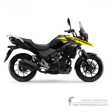 Suzuki DL250 VSTROM 2018 - Żółty - Pearl Nebular Black / Solid Dazzling Cool Yellow