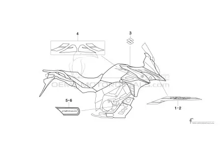 Suzuki DL650XT VSTROM 2023 - Blu