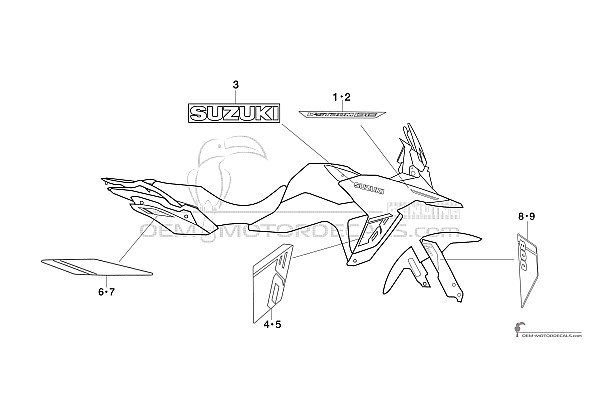 Suzuki DL800 VSTROM 2023 - Gray