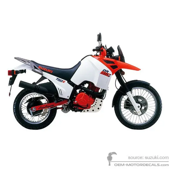 Suzuki DR750S BIG 1988 - Rosso - Special White No. 2 / Survival Orange