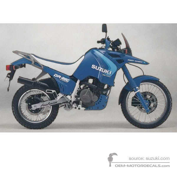 Adesivi per Suzuki DR750S BIG 1989 - Blu • Suzuki Adesivi OEM