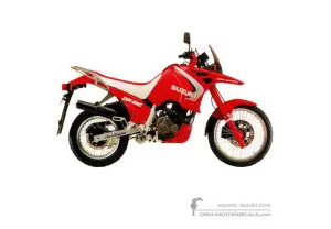 Naklejki do Suzuki DR750S BIG 1989 - Czerwony • Suzuki Naklejki OEM