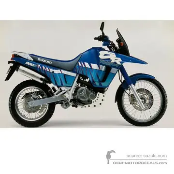 Suzuki DR800S BIG 1992 - Azul - Candy Alpine Blue Metallic