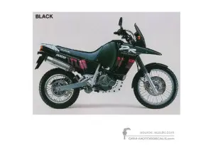 Stickers voor Suzuki DR800S BIG 1993 - Zwart • Suzuki OEM Stickers