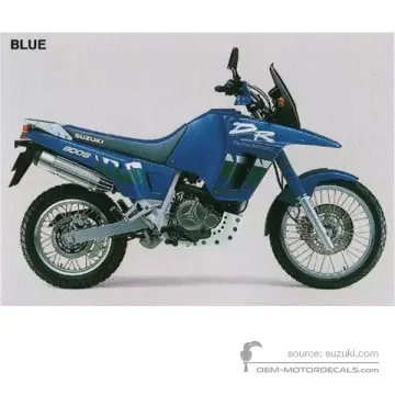 Suzuki DR800S BIG 1993 - Azul - Candy Alpine Blue Metallic
