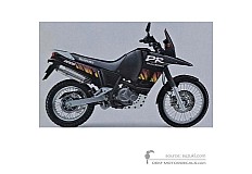 Stickers voor Suzuki DR800S BIG 1995 - Zwart • Suzuki OEM Stickers