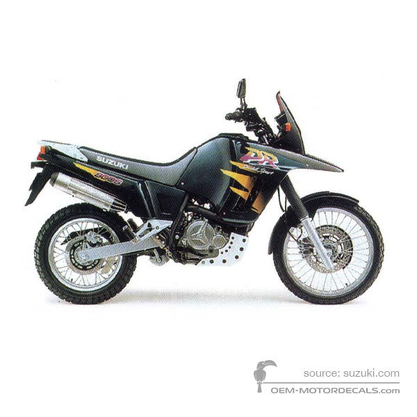 Stickers voor Suzuki DR800S BIG 1996 - Groen • Suzuki OEM Stickers