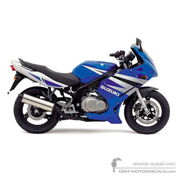 Autocollants pour pour Suzuki GS500F 2004 - Bleu • Suzuki Autocollants OEM