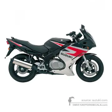 Suzuki GS500F 2005 - Zwart - Saturn Black Metallic / Sonic Silver Metallic