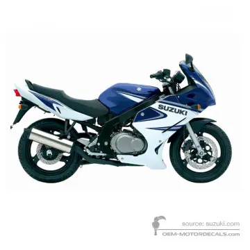 Suzuki GS500F 2006 - Blu - Pearl Deep Blue No. 2 / Pearl Splash White
