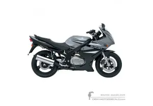 Adesivi per Suzuki GS500F 2007 - Nero • Suzuki Adesivi OEM