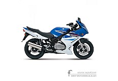 Stickers voor Suzuki GS500F 2007 - Blauw Wit • Suzuki OEM Stickers