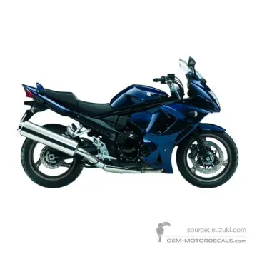 Suzuki GSX1250FA 2010 - Niebieski - Candy Indy Blue