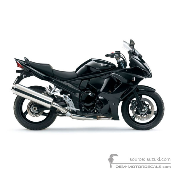 Stickers voor Suzuki GSX1250FA 2012 - Zwart • Suzuki OEM Stickers