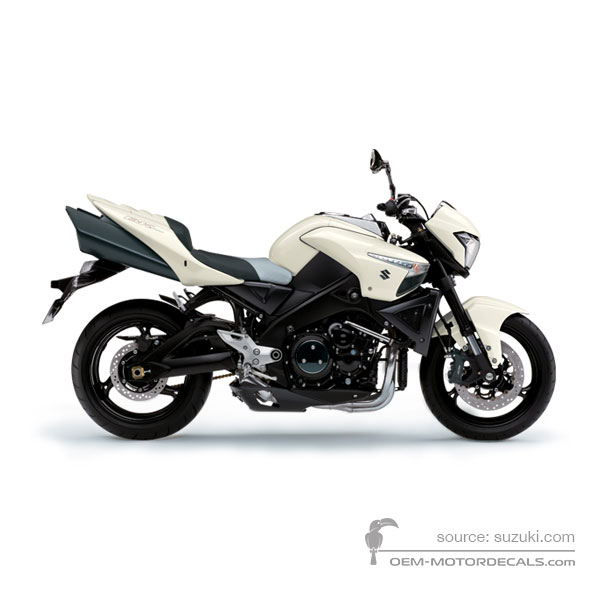 Stickers voor Suzuki GSX1300 B-KING 2008 - Wit • Suzuki OEM Stickers