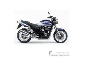 Stickers voor Suzuki GSX1400 2002 - Blauw • Suzuki OEM Stickers