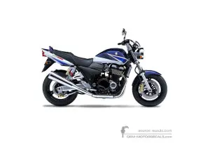 Stickers voor Suzuki GSX1400 2004 - Blauw • Suzuki OEM Stickers