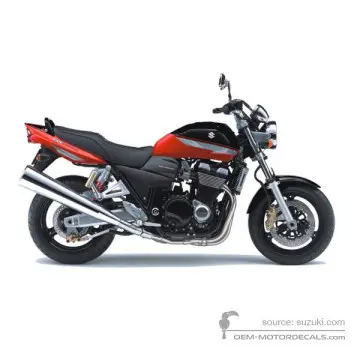 Suzuki GSX1400 2005 - Czarny - Pearl Nebular Black / Pearl Crystal Red