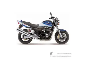 Adesivi per Suzuki GSX1400 2005 - Blu • Suzuki Adesivi OEM