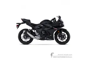Adesivi per Suzuki GSX250R 2018 - Nero • Suzuki Adesivi OEM