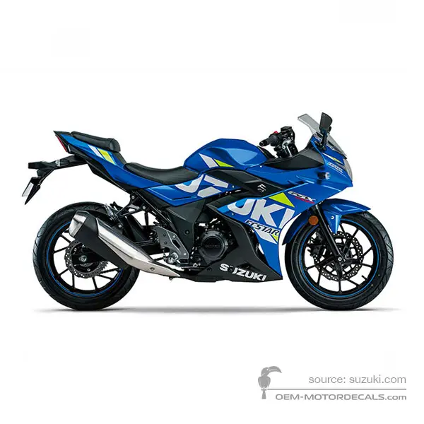 Suzuki GSX250R 2020 - Blau - Metallic Triton Blue No.2