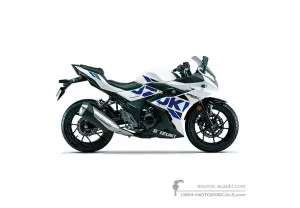 Aufkleber für Suzuki GSX250R 2020 - Weiss • Suzuki OEM-Aufkleber