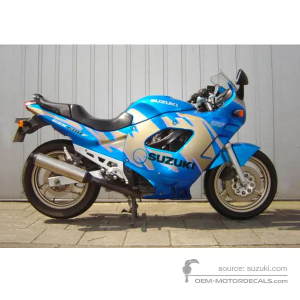 Suzuki GSX600F 1992 - Blue - Candy Alpine Blue
