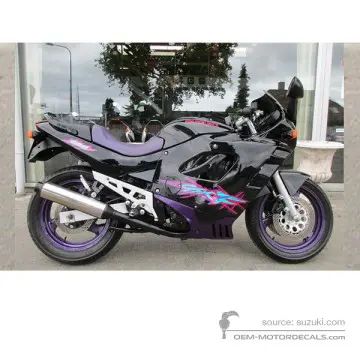Suzuki GSX600F 1994 - Noir - Pearl Novelty Black