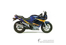 Aufkleber für Suzuki GSX600F 1997 - Blau • Suzuki OEM-Aufkleber