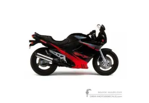 Stickers voor Suzuki GSX600F 1997 - Zwart • Suzuki OEM Stickers