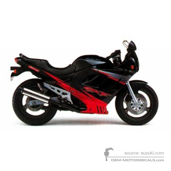 Decals for Suzuki GSX600F 1997 - Black • Suzuki OEM Decals