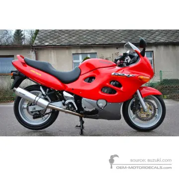 Suzuki GSX600F 1998 - Red - Marble Italian Red