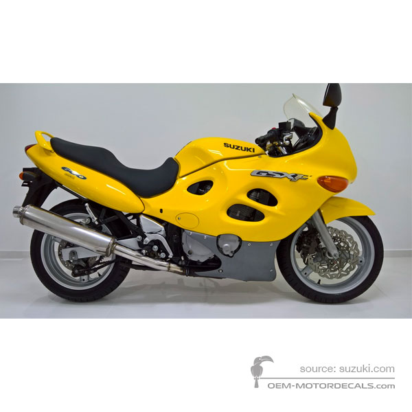 Adesivi per Suzuki GSX600F 1999 - Giallo • Suzuki Adesivi OEM