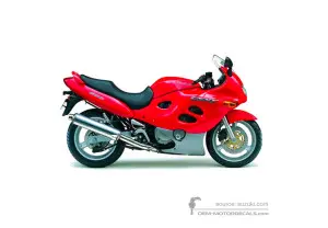 Aufkleber für Suzuki GSX600F 1999 - Rot • Suzuki OEM-Aufkleber
