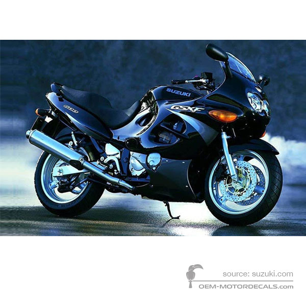 Decals for Suzuki GSX600F 2000 - Black • Suzuki OEM Decals