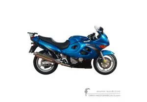Adesivi per Suzuki GSX600F 2001 - Blu • Suzuki Adesivi OEM