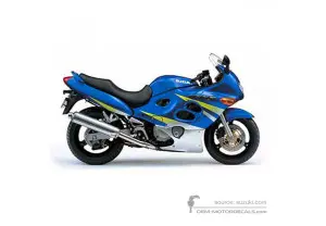 Autocollants pour Suzuki GSX600F 2002 - Bleu • Suzuki Autocollants OEM