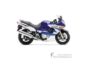 Stickers voor Suzuki GSX600F 2004 - Blauw • Suzuki OEM Stickers