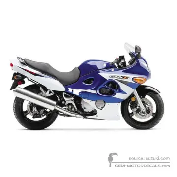 Suzuki GSX600F 2004 - Bleu - Candy Grand Blue