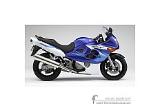 Naklejki do Suzuki GSX600F 2005 - Niebieski • Suzuki Naklejki OEM