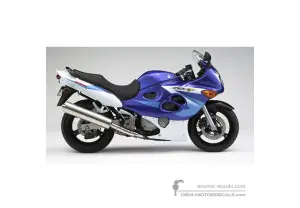 Stickers voor Suzuki GSX600F 2005 - Blauw • Suzuki OEM Stickers