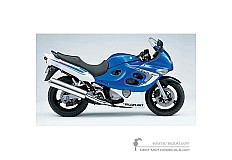 Pegatinas para Suzuki GSX600F 2006 - Azul • Suzuki Pegatinas OEM
