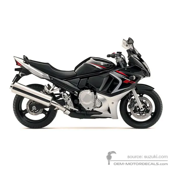 Suzuki GSX650F 2008 - Black - Pearl Nebular Black / Metallic Mystic Silver