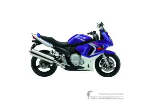 Decals for Suzuki GSX650F 2008 - Blue • Suzuki OEM Decals